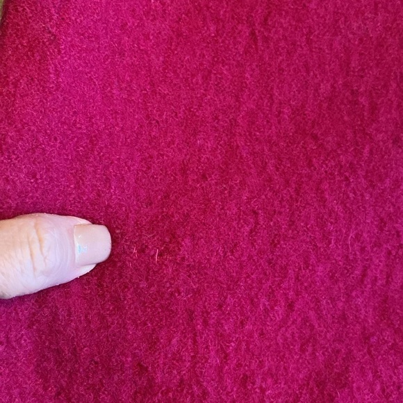 Lisa International Boiled Wool Vest Womens Pink Sz M classic Fall Winter - Picture 10 of 11